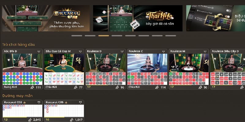 Casino 3 Danh mục cung cấp đa dạng tựa game hấp dẫn