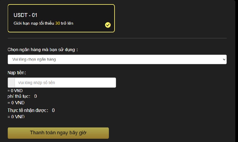 Nạp tiền nhanh chóng trên Win55 4 Dễ dàng chọn hình thức giao dịch qua tiền điện tử